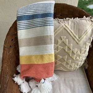 Urban Outfitters Indoor/Outdoor Blanket Tassels